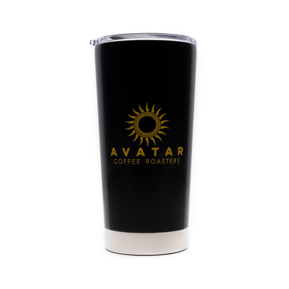 Front of Avatar Coffee Roasters 20 Ounce Tumbler